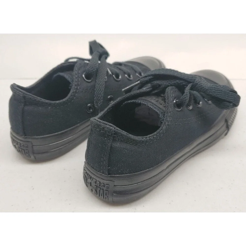 Converse Youth Chuck Taylor‎ All Star Canvas Low Top Sneakers Black Size 11Y NEW